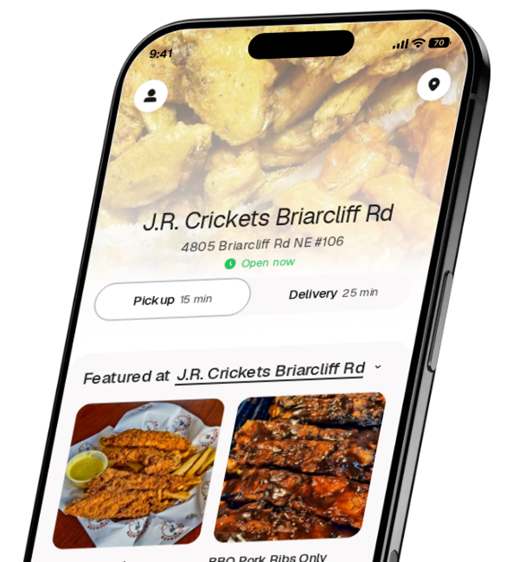 J.R. Crickets Briarcliff Rd app preview
