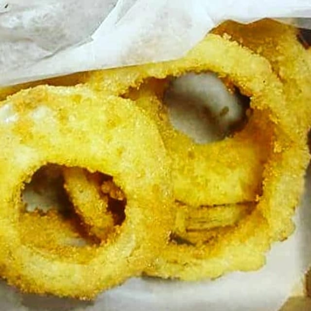 JR's Crispy Onion Rings.