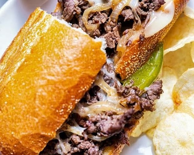 Steak & Cheese Philly Sandwich.