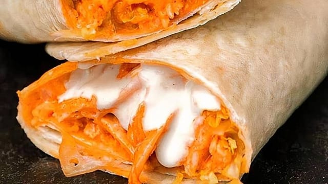 Grilled Buffalo Chicken Wrap.